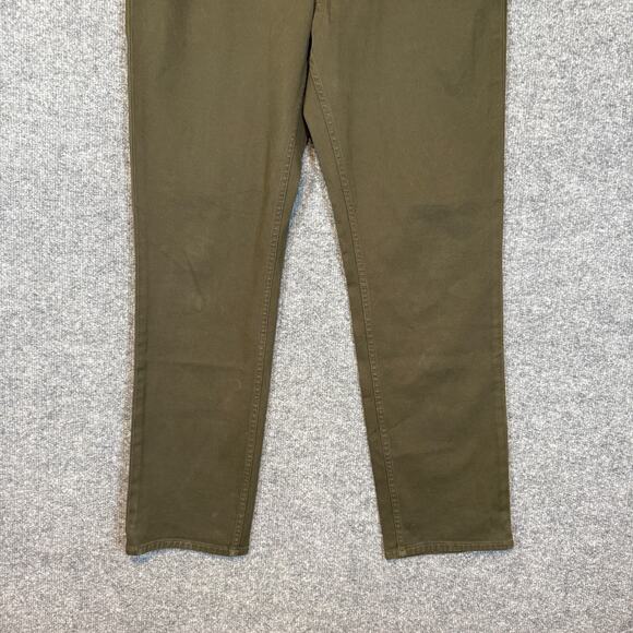 Banana Republic Jeans Mens 33x30 Green Traveler Slim Fit Stretch Casual - Picture 2 of 10
